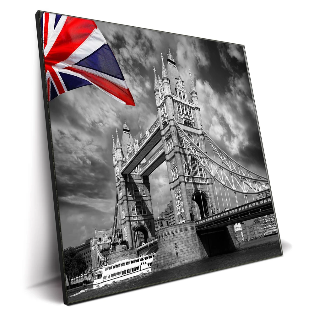Hot Sale London Underground Heritage Wall Art Poster HD Printing Monochrome City Street View Picture Canvas Painting for Decor