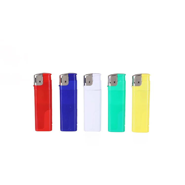 High Quality Smoking Lighter Disposable Kitchen Electronic Led Lighter With Gas