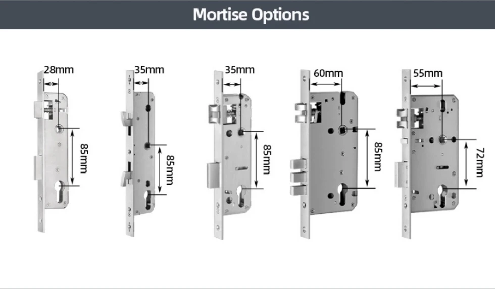 ELA Top Security Mortise Door Lock M1 RFID Smart Electronic Digital Hotel Door Handle Lock