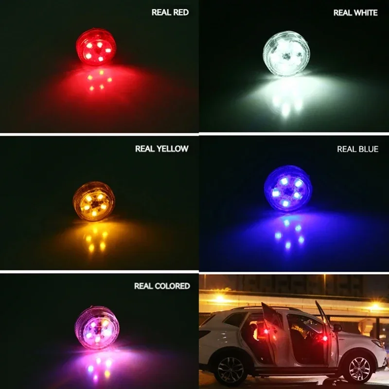 5LED door anti-collision flash warning light modified safety anti-rear-end