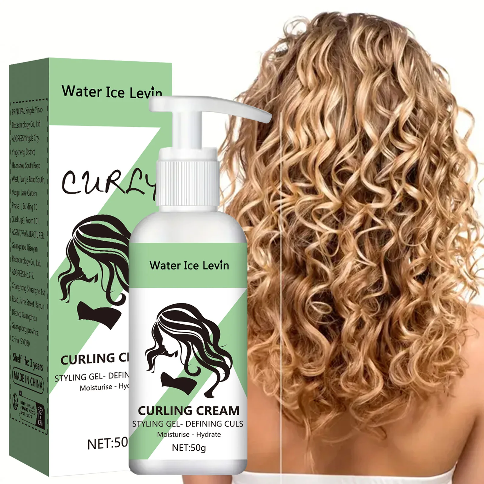 New product press curly hair foam mousse styling mousse plump and moisturizing curly hair gloss and curl control