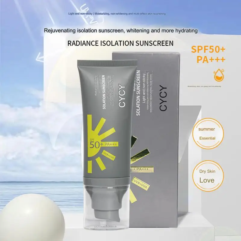 CYCY Sport Spf 50+ Mineral Sunscreen Broad Spectrum Uva/Uvb Sun Protection Water Resistant Sun Cream Reef  Sunscreen Lotion