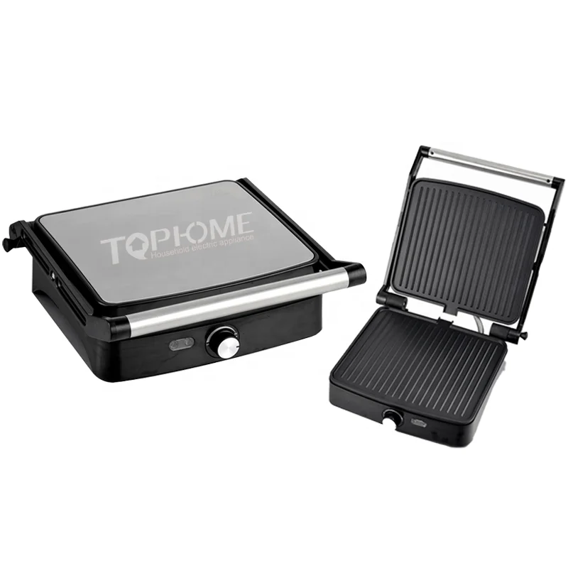 ETL 180 Degree Electric Indoor Grill Stainless Steel Grill Non Stick Contact Panini Press Grill
