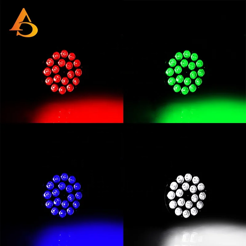 18pcs Led Stage Lights 18x12w rgbw 4in1 Led Par Can Light