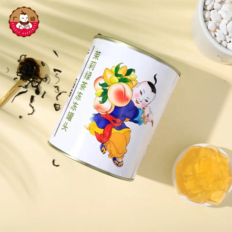 Готовый к употреблению консервированный жасминовый зеленый чай желе для Пузырькового чая