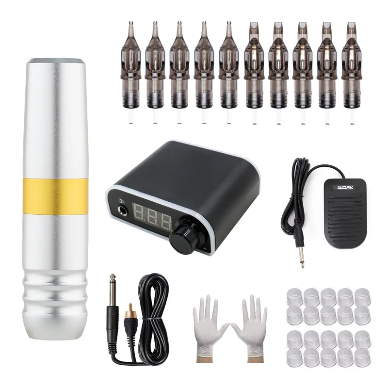 Wholesaler Digital Body Art Professional Machine Professional Smart Portable Design kit tattoo sets from China