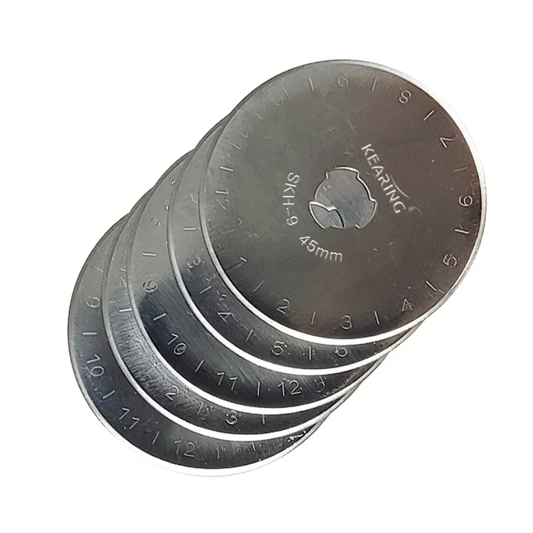 Kearing Quilting Rotary Cutter Replacement 45mm Blade for SKH-9(RC45-5S)