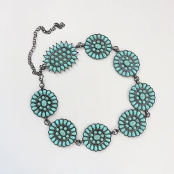 Kids Belt Chain Turquoise Fashion Children Girl Body Chain Belt Hot Sell Metal Waist Chain Belts