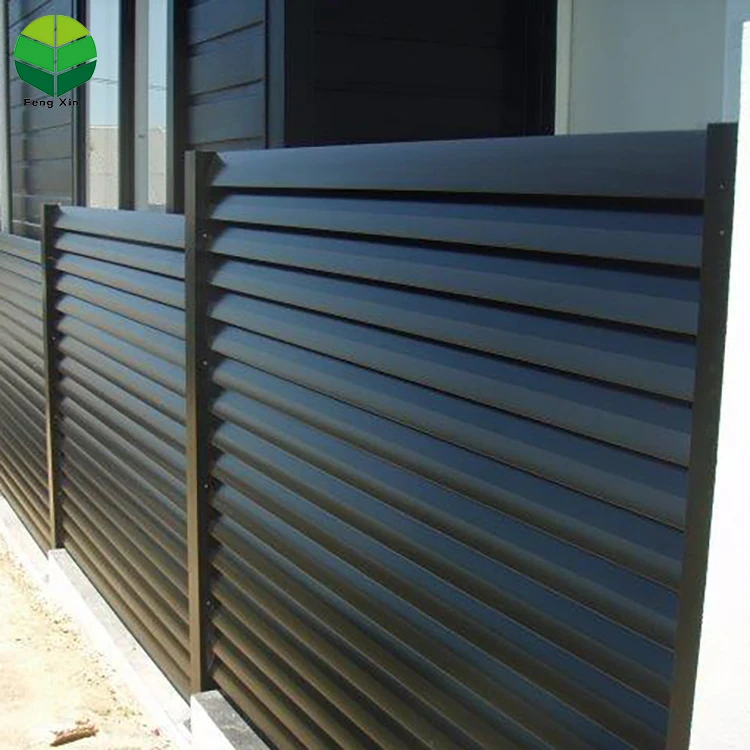 garden farm easily assembled security s aluminium metal slat aluminum boundary wall fence fencing trellis no dig aluminum fence