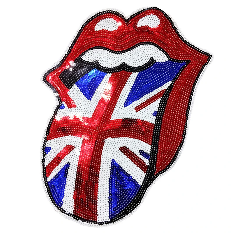 Fashion Cartoon Sequin Patches Big Patches For Clothing T-shirt  Applique Patch Clothe Decoration DIY Sewing Accessories