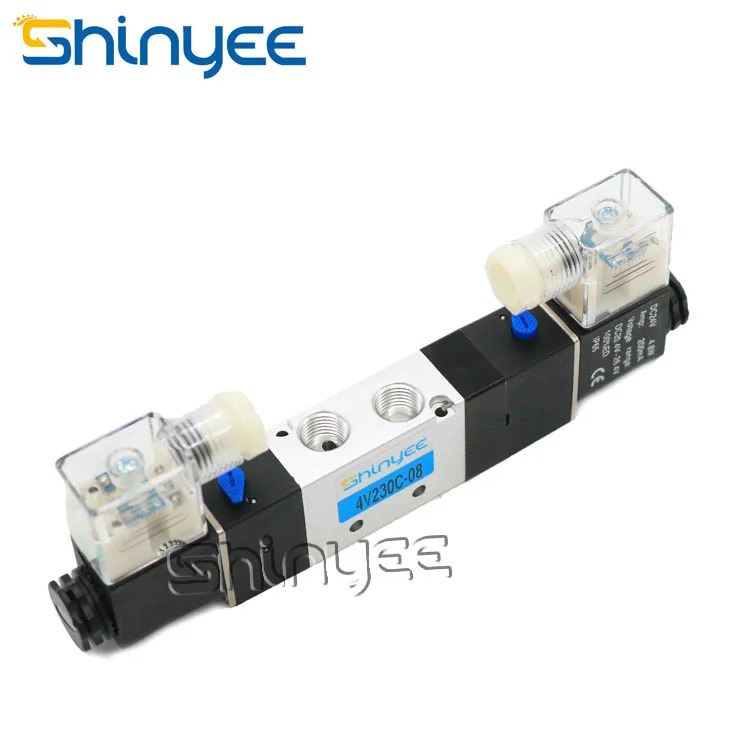 Популярный продукт SHINYEEPNEUMATIC 4v230-08 1/2 поршневой пневматический клапан Соленоидный 220 3/4 12 В 15