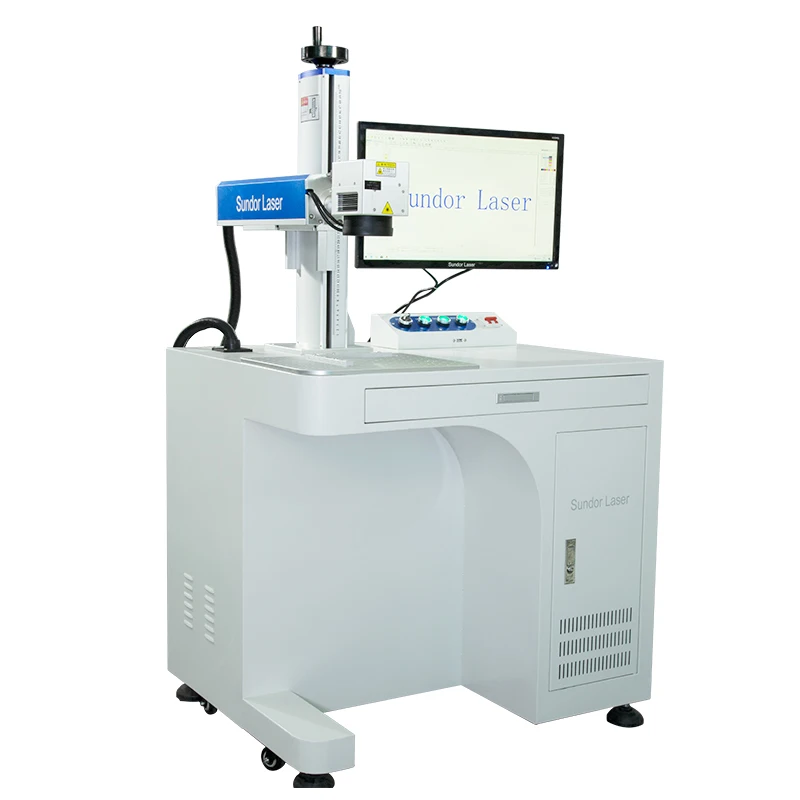 Factory outlet 20W 50W 100W Fiber optic desktop marking machine