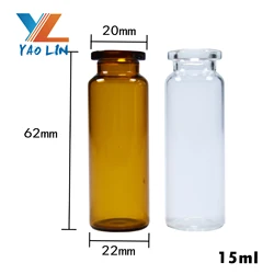 Flip Top Caps Transparent 10Ml Glass Vial