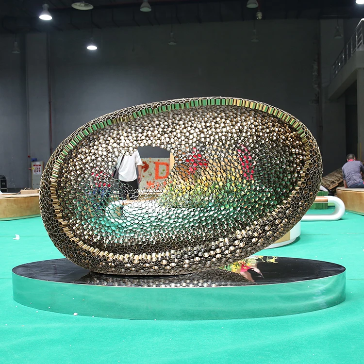 BX-1653 Custom large stainless steel outdoor large project art decoration modern design outdoor art decorative statue sculptures