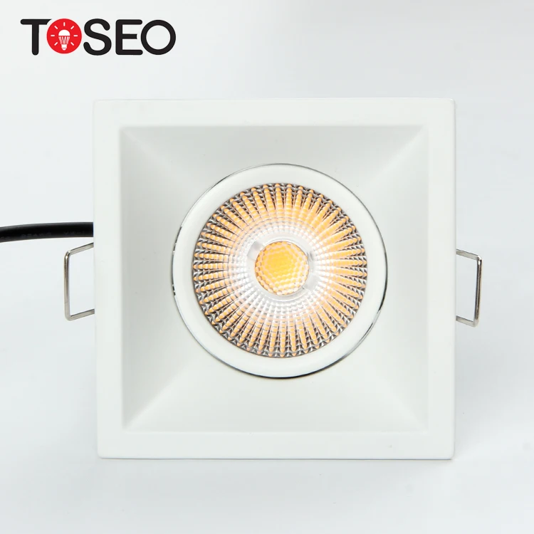 Квадратный потолочный Точечный светильник для отеля, антибликовый Cob светодиодный встраиваемый потолочный светильник