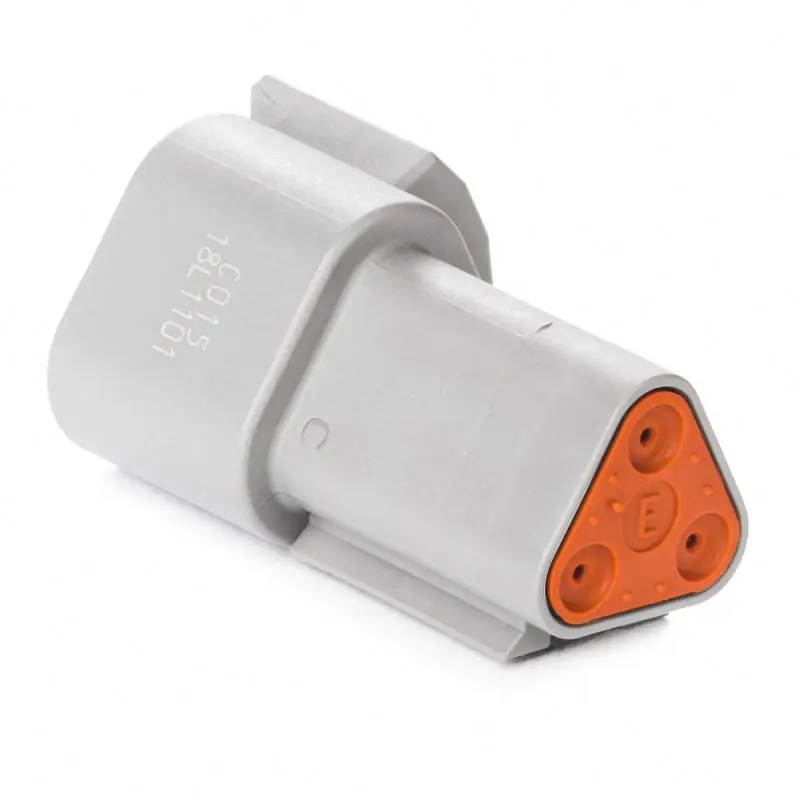 3 Way Auto Deutsch DT C015 Series Waterproof Male Connector Reduced Dia. Seal DT04-3P-C015