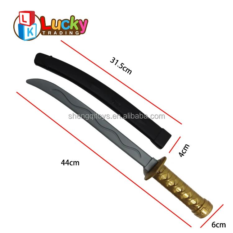 Lucky Toys Halloween Japanese Toy Knife Children Perform Plastic Cosplay Show Weapons Props