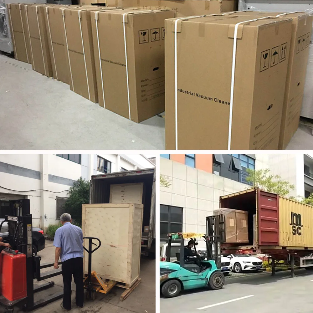 Three-phase electricity Industrial Vacuum Cleaner with PTFE filters for Metal Manufacturing