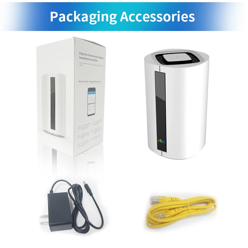 ZBT New Product Wifi6 5G Router With Gigabit Ports M.2 Slot Dual Band 1800Mbps Wifi CPE Router 5G Network