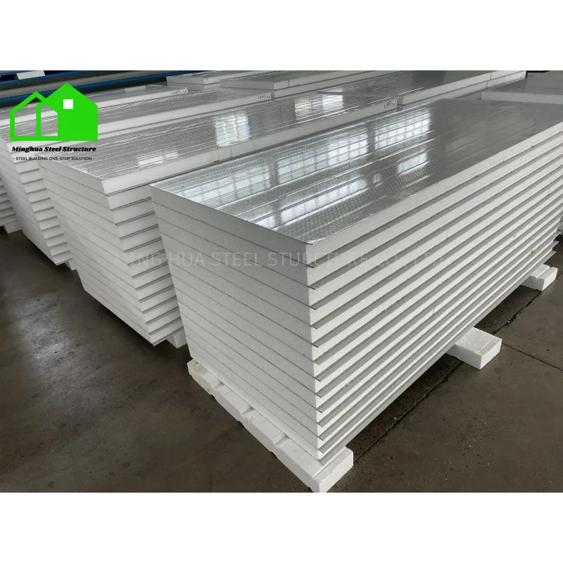 Latest process EPS sandwich clean panel Rock wool sandwich panel business hotel home decoration