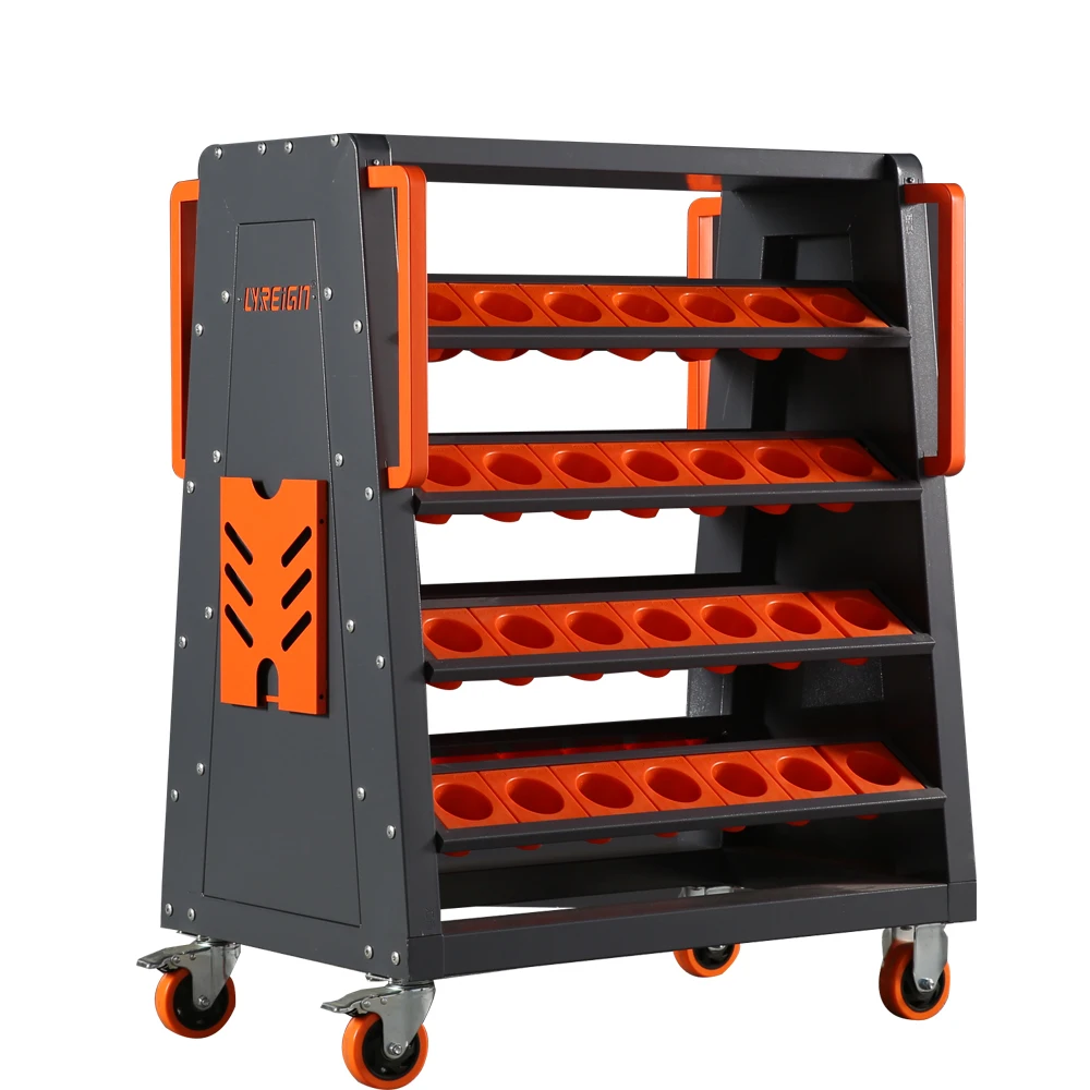 LYREIGN high quality trolley cart cnc machine cart cnc tool holder storage cart iso30 er32