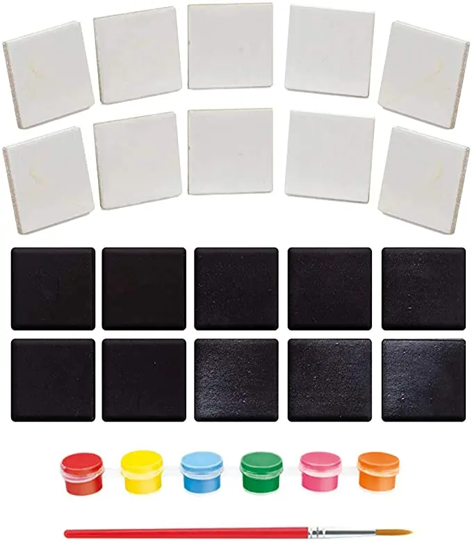 Magnetic Mini Tile Art DIY Painting Fridge Magnet  Art & Crafts Kits for Children Party Project Gifts