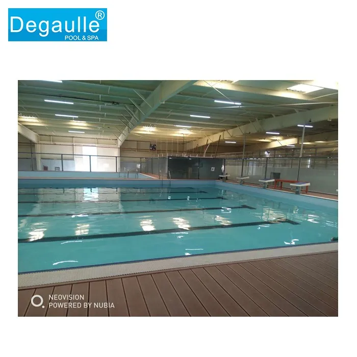 Steel Structure Fiberglass linner Swimming Pool Inground/Restangular Whole Swimming Pool for garden large padding swimming pool