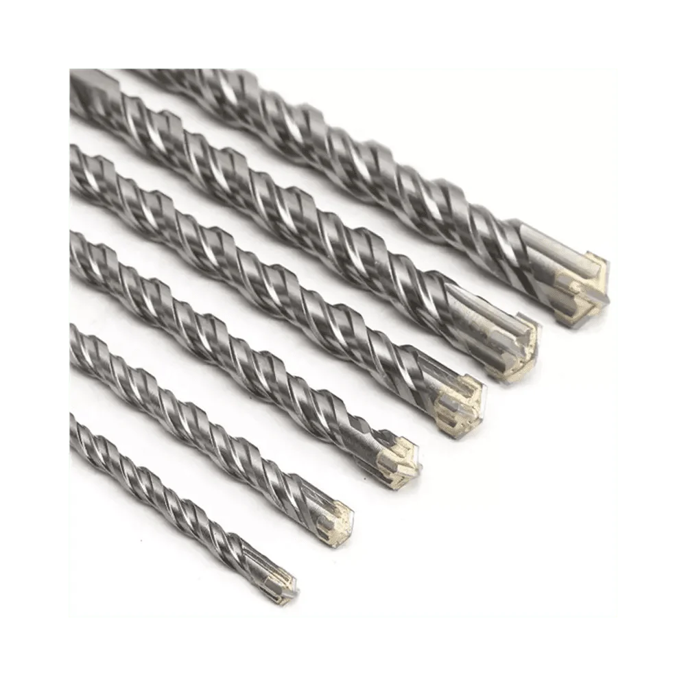 EUROCUT Carbide Cross Tip 4 Cutters Brocas SDS Max Rotary Hammer Drill Bits for Granite Concrete Rock Stone