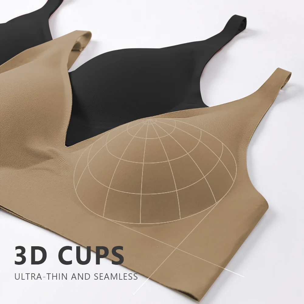 Wirefree Underwear Bralette Underoutfit Seamless Body Fit Bra Breathable Seamless Sports Bra for women