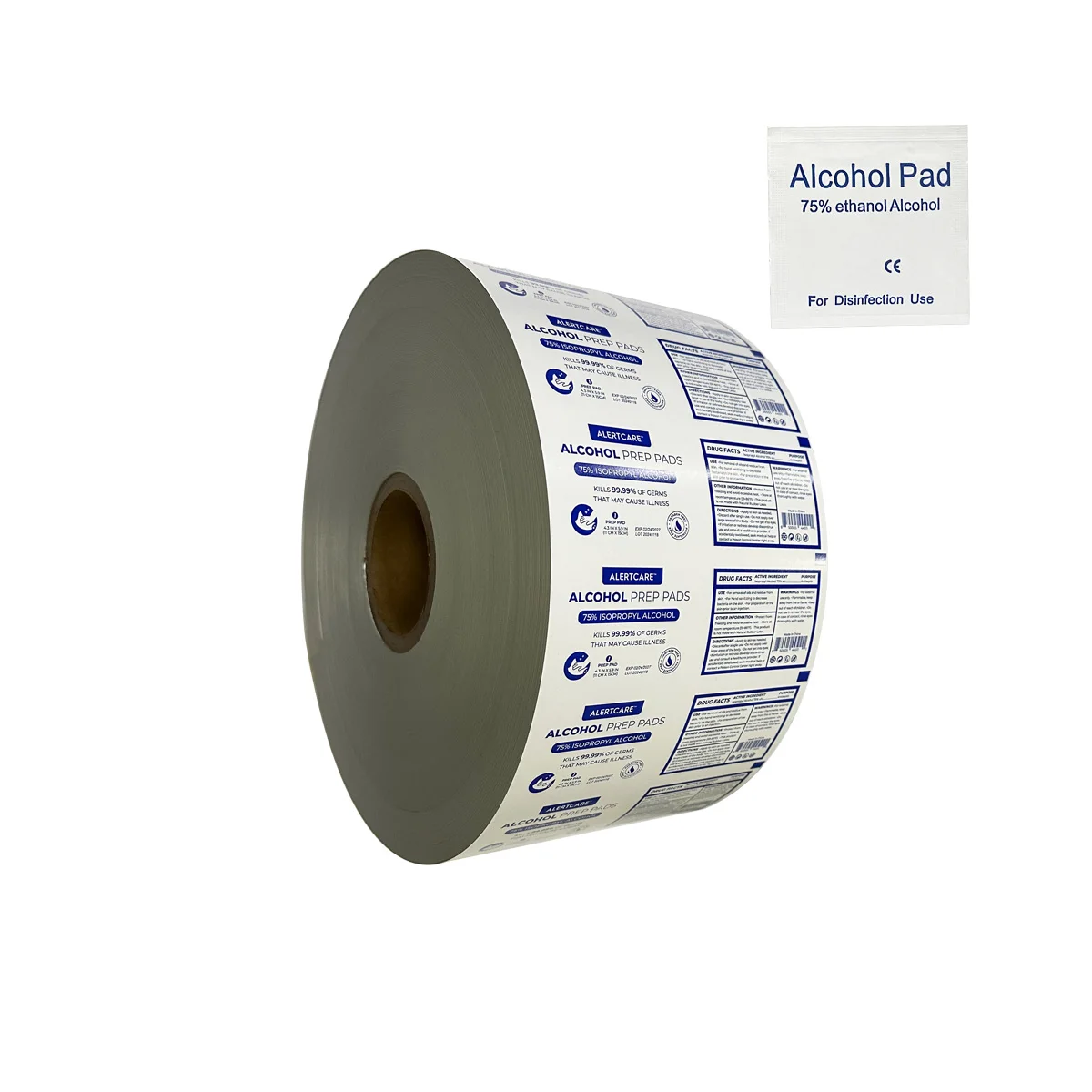 Aluminum Foil Coated Paper Sachet Packaging Film for Lens Wipe Mobile Screen Cleaning Wipes