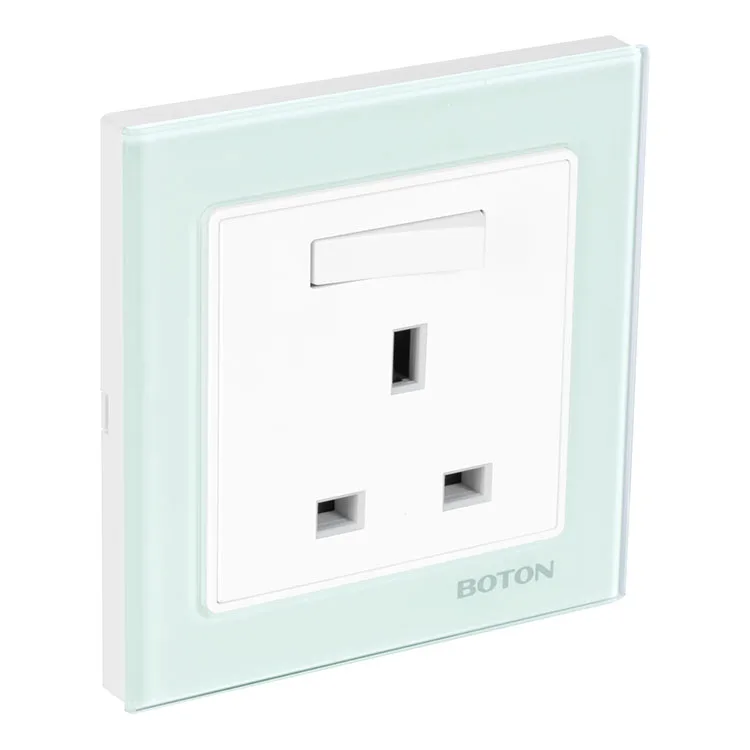 13A Socket Single Phase Flush Type Two Pole Switched Grounding Wall Switch Socket