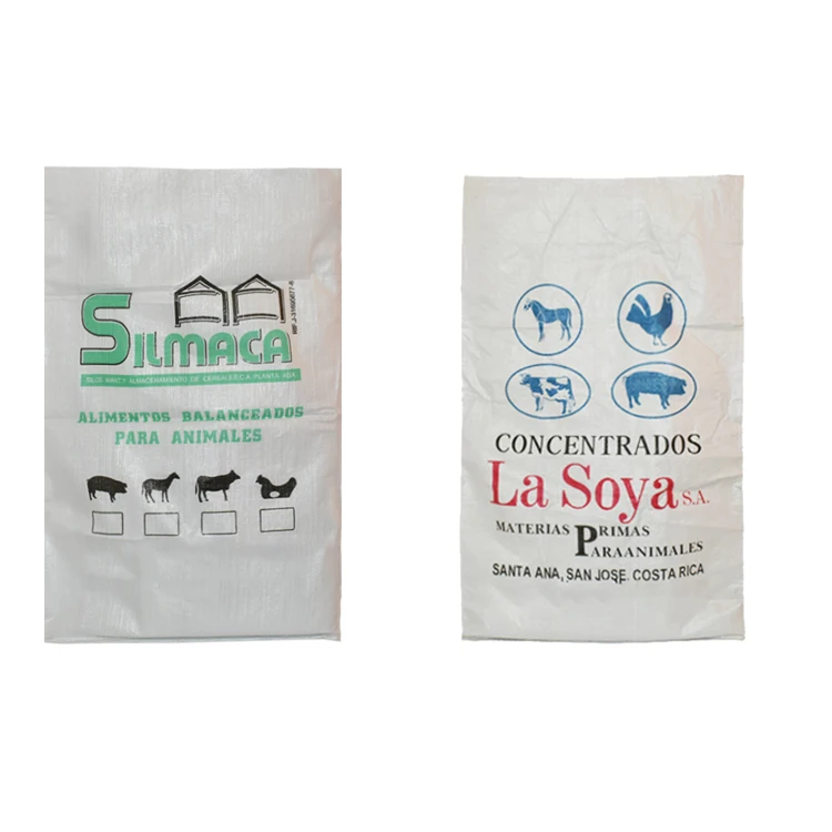 
Woven polypropylene plastic animal feed packaging bag 50kg 