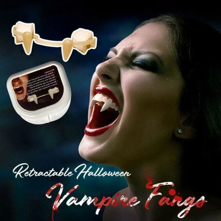 Halloween make up braces retractable vampire false teeth party Zombie teeth little tiger teeth Vampire fangs