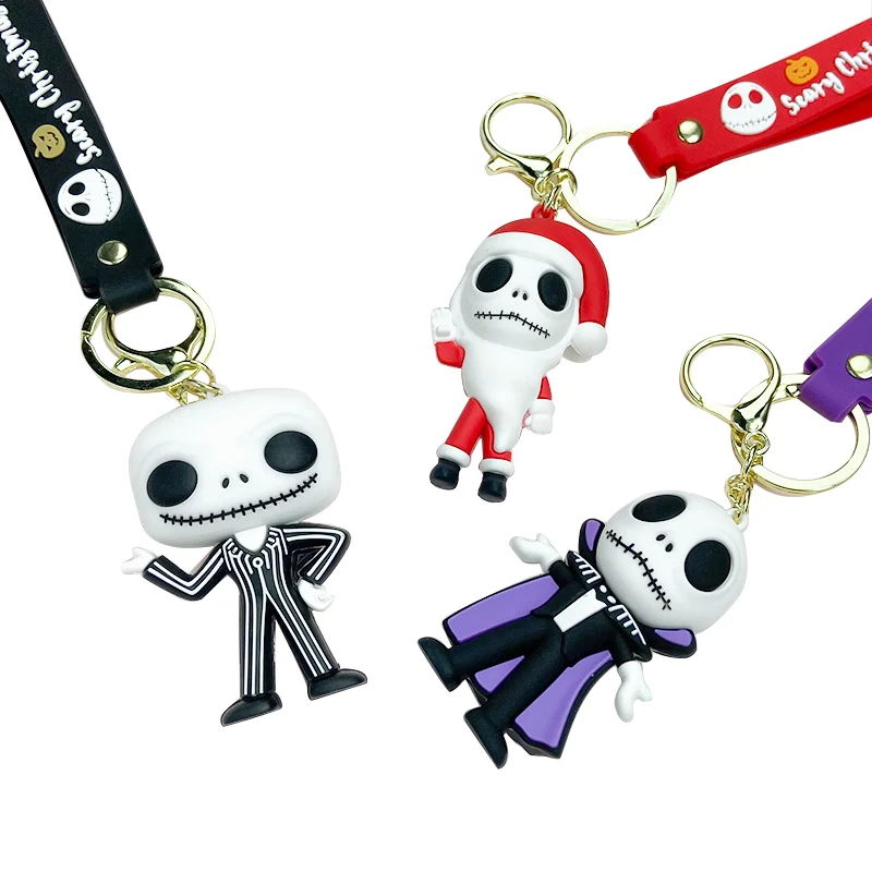 Winnel Anime Custom Plastic Promotional Rubber Key Chains Keychain for Girls with Silicone Wristlet