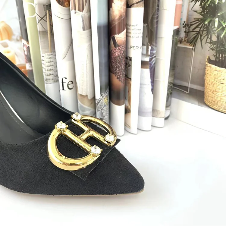Factory direct sale new listing custom ladies zinc alloy metal shoe clip decorative shoe buckle accessories