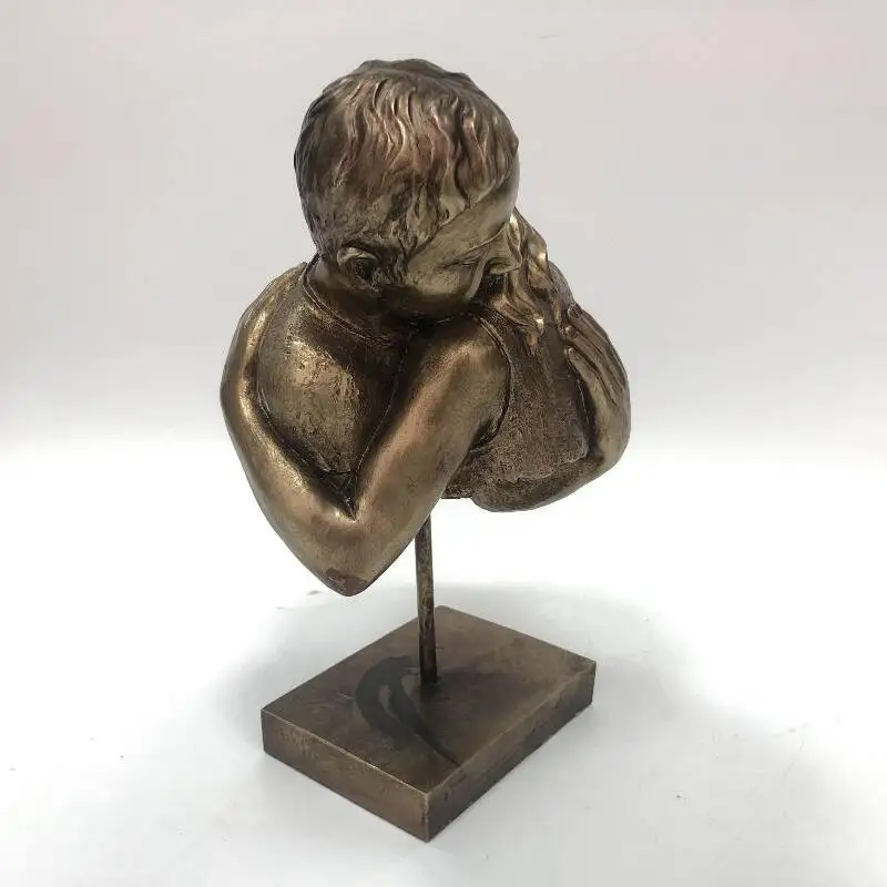Artistic Creative Figure Sculpture Couples Ornaments Bronze Figurine Person Home Decoration Resin Crafts