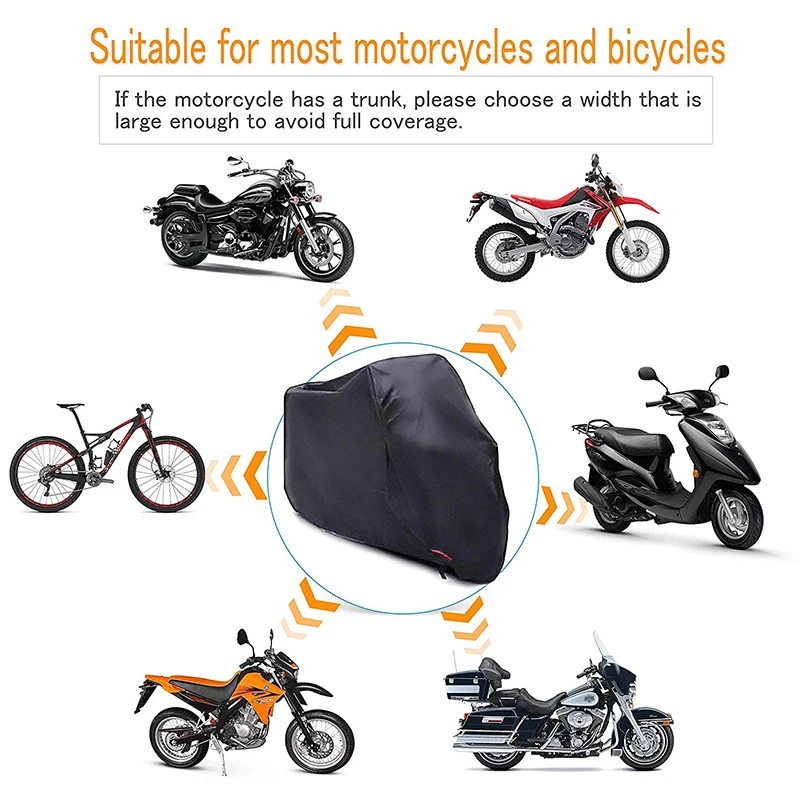 Dustproof&waterproof 210D oxford fabric motorcycle cover