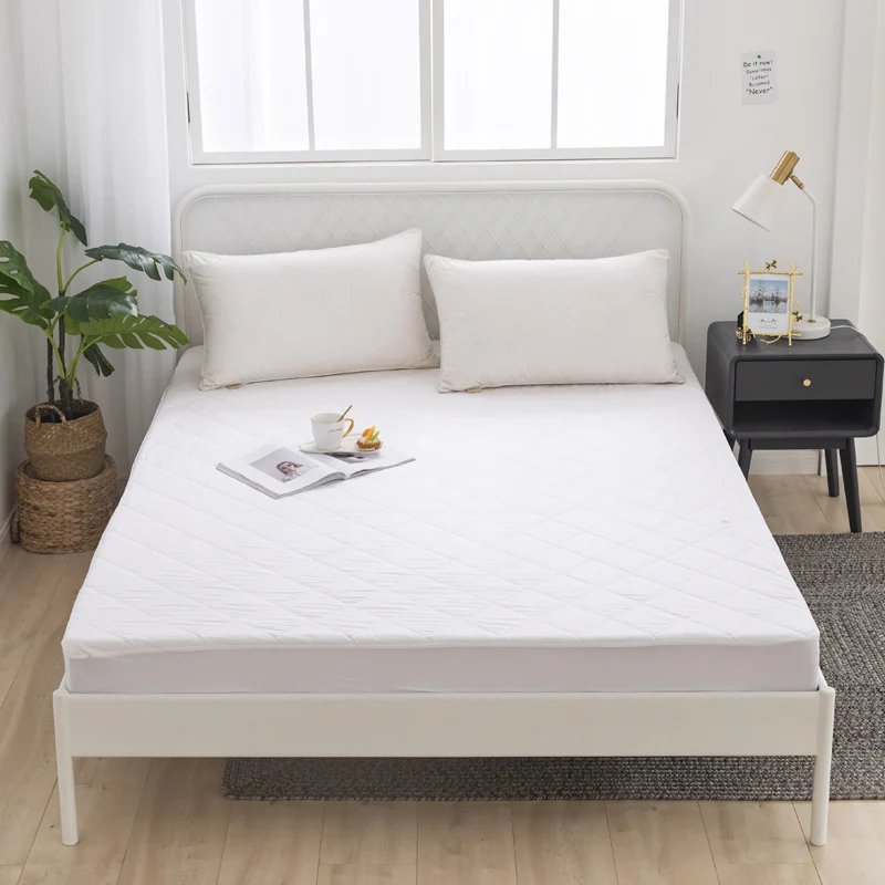 Hot Sell Terry Water Proof Quilted Mattress Cover 100% cotton Bed Mattress Protector