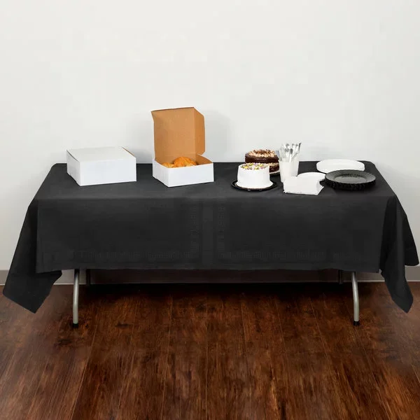 Exquisite Plastic Tablecloth 54in*108in for disposable tablecover