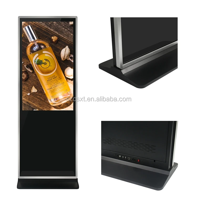 
Customized indoor application lcd digital signage stand touch screen kiosk multi screen digital signage 
