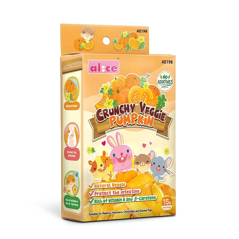 
Small Pets Treats Crunchy Veggie-Pumpkin 15g Hamster Feeding Treats For Hamsters 