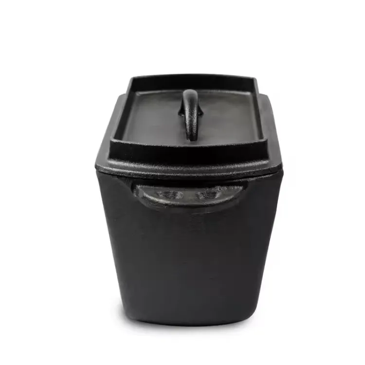 Popular toast maker Pre-seasoned Cast iron bread loaf maker cast iron bake tool