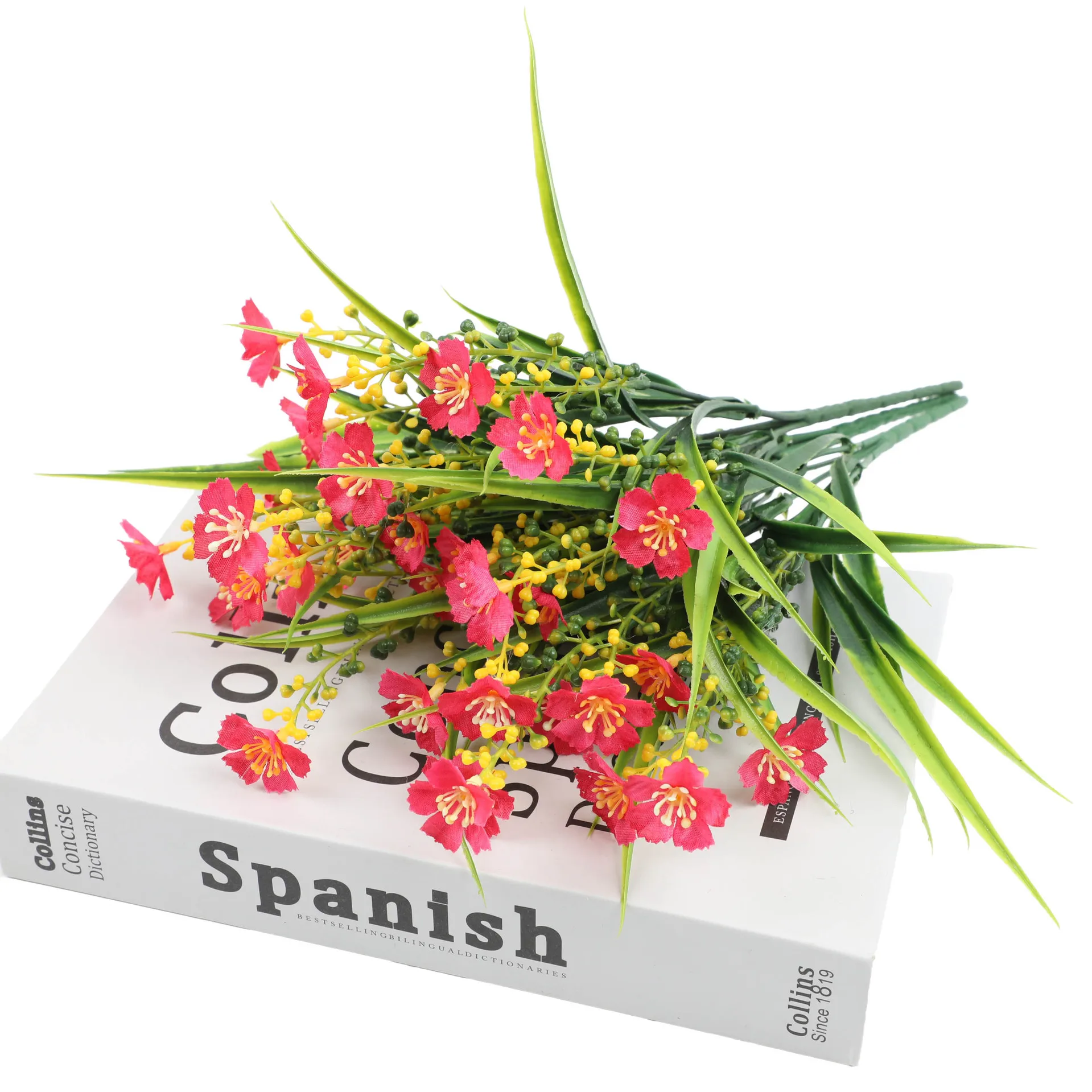 Factory Wholesale Mini Potted Simulation Daisy Plastic Artificial flower for Home Wedding Decor and Indoor & Outdoor Decoration