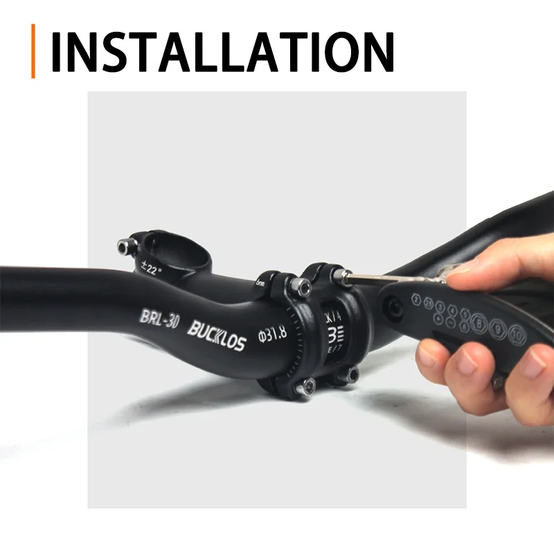 BUCKLOS  31.8mm Riser Handlebar Aluminum Alloy  bicycle handlebar for Mountain Bike