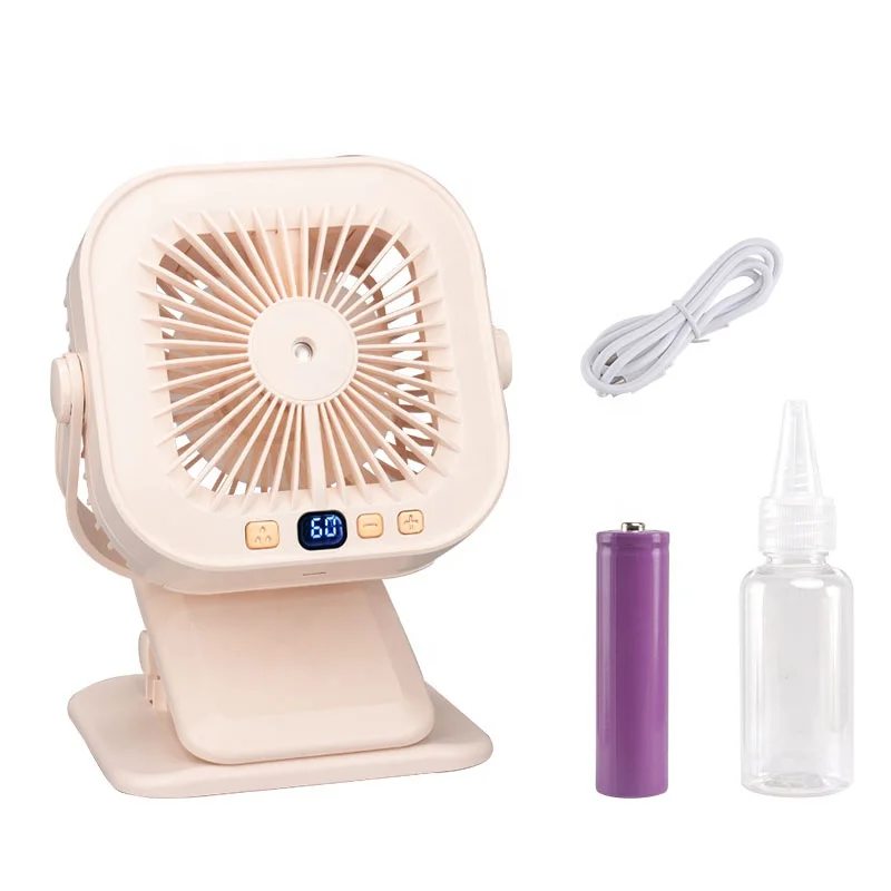2023 Best Mini Fans Hot Selling Portable Mini Battery Fan Bulk USB Rechargeable Fan with Humidifier