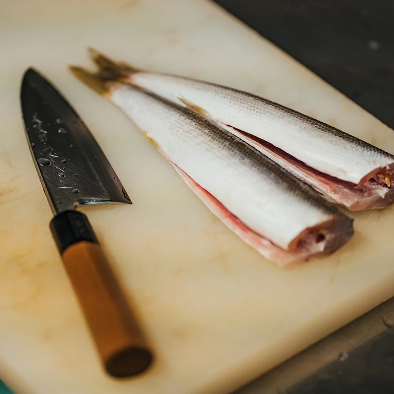 Cutting Hard Foods And Dressing Fish Handle Stainless Knife Sets With Block Kitchen