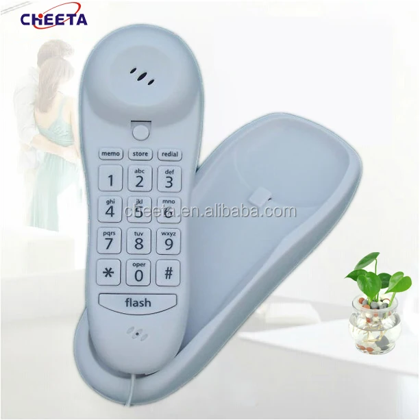 NEW Factory hot selling wall-mounted telephone set for room/office black