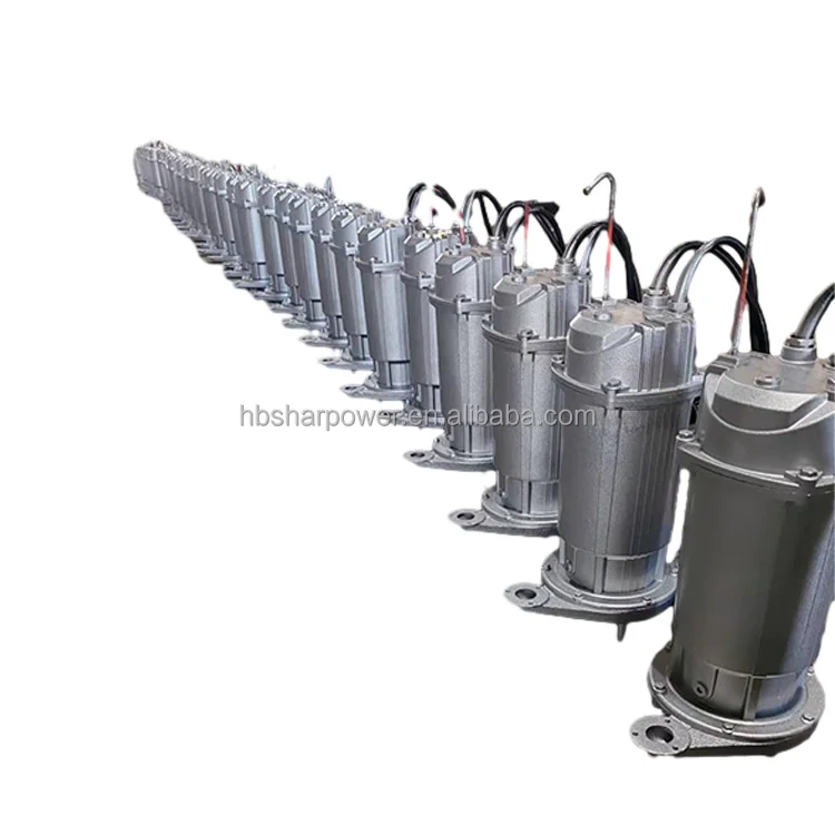 SHARPOWER  electric 1HP-30HP cast iron mine mining submersible dewatering sludge  Sewage Pump with Grinding System