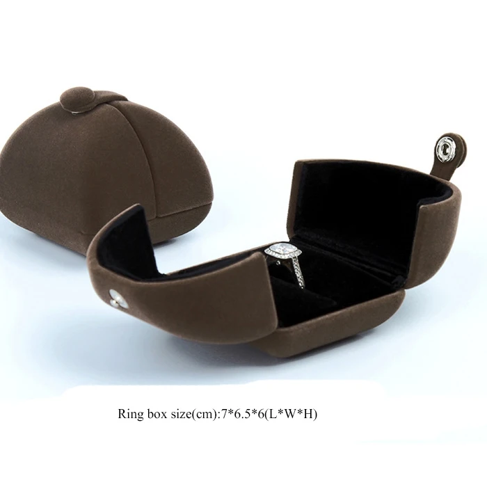Custom logo jewellery box velvet jewelry packaging boxes for rings necklace