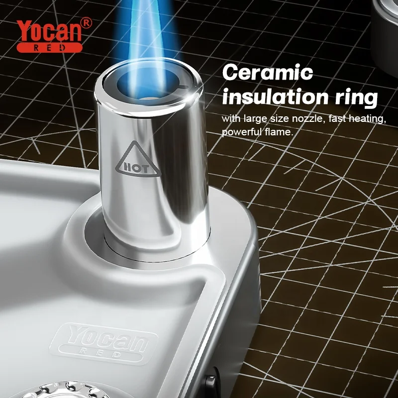 Wholesale Portable Desktop Refillable Butane Gas Jet Mini Flame Cigar Lighter Torch Lighter
